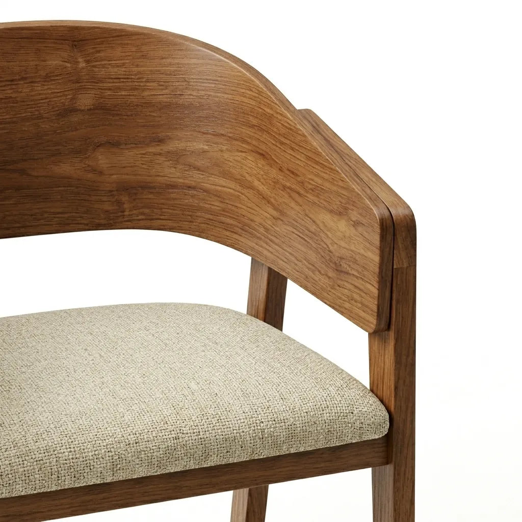 Silla Moderna Enzzi · Nogal Elegante | Lujo Orgánico