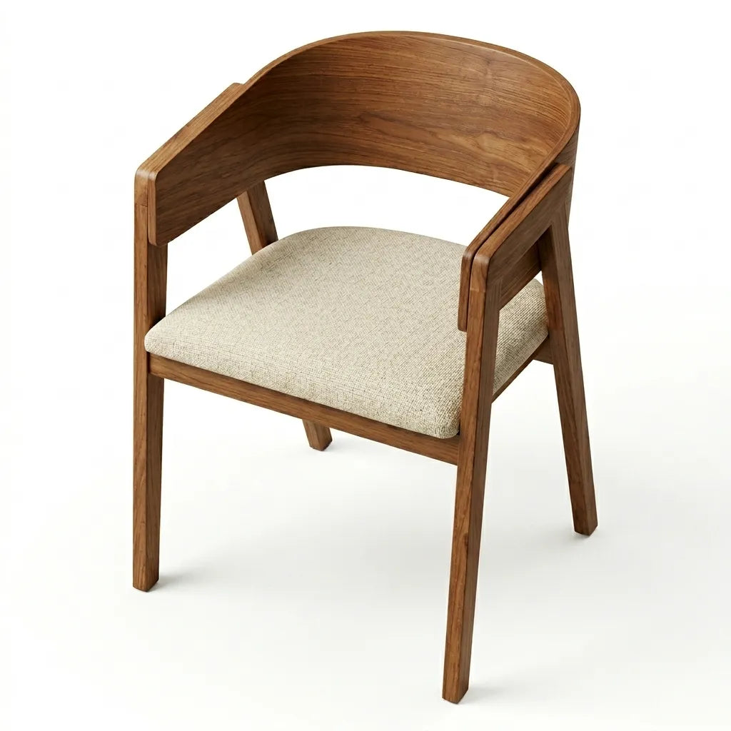 Silla Moderna Enzzi · Nogal Elegante | Lujo Orgánico