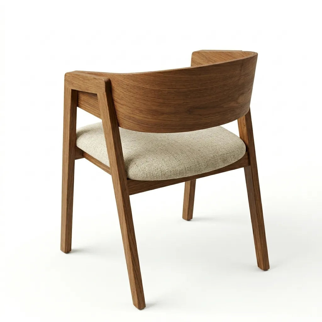 Silla Moderna Enzzi · Nogal Elegante | Lujo Orgánico