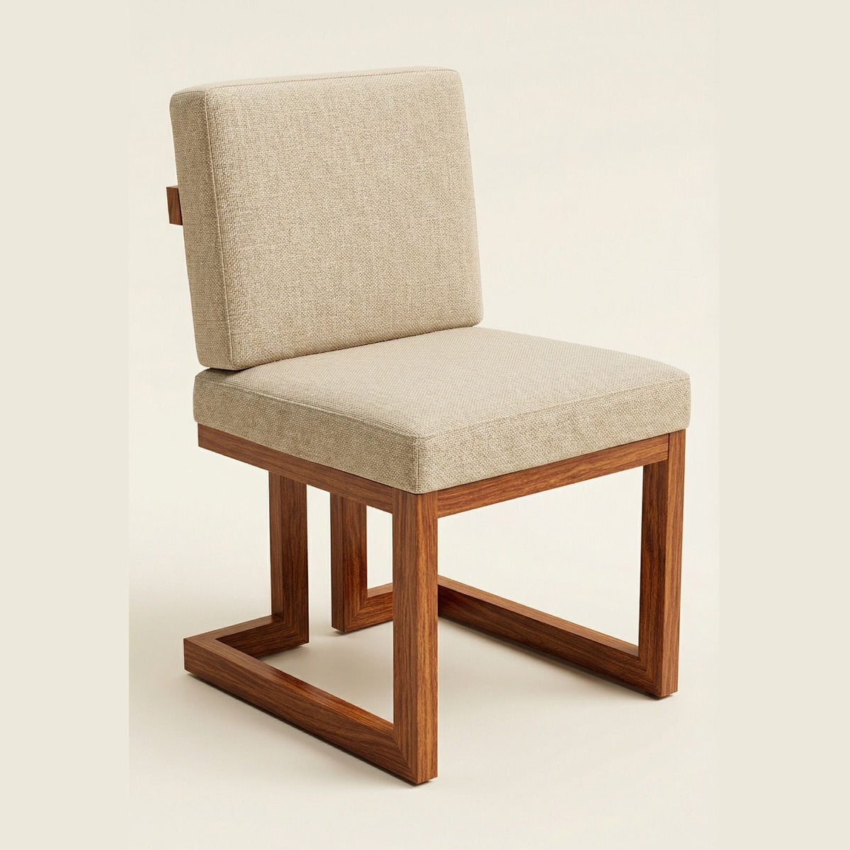 Silla Montel en Rosa Morada Sólida y Lino · Arquitectónico