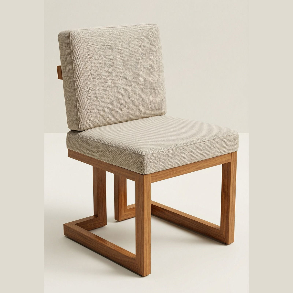 Silla Montel en Rosa Morada Sólida y Lino · Arquitectónico