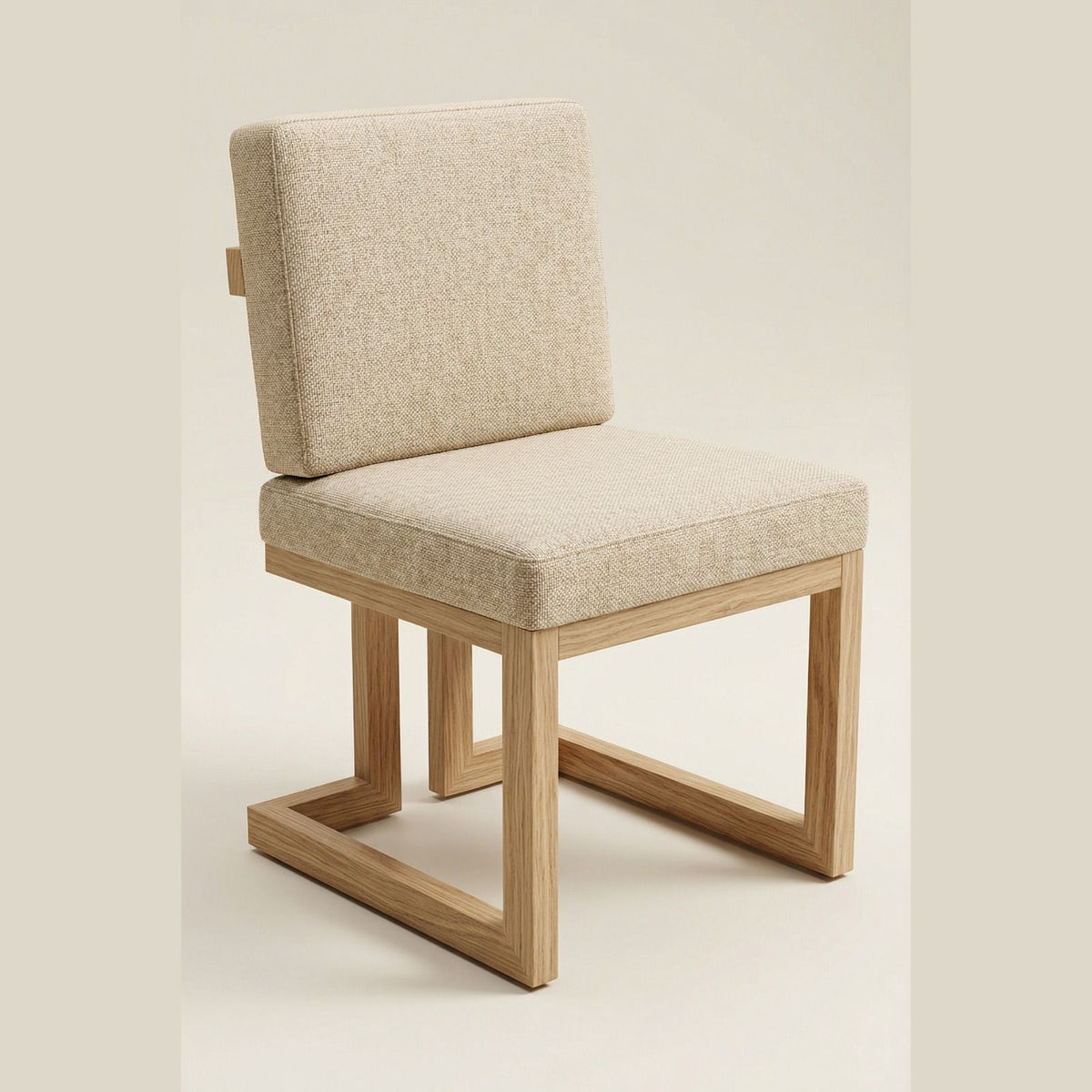 Silla Montel en Rosa Morada Sólida y Lino · Arquitectónico