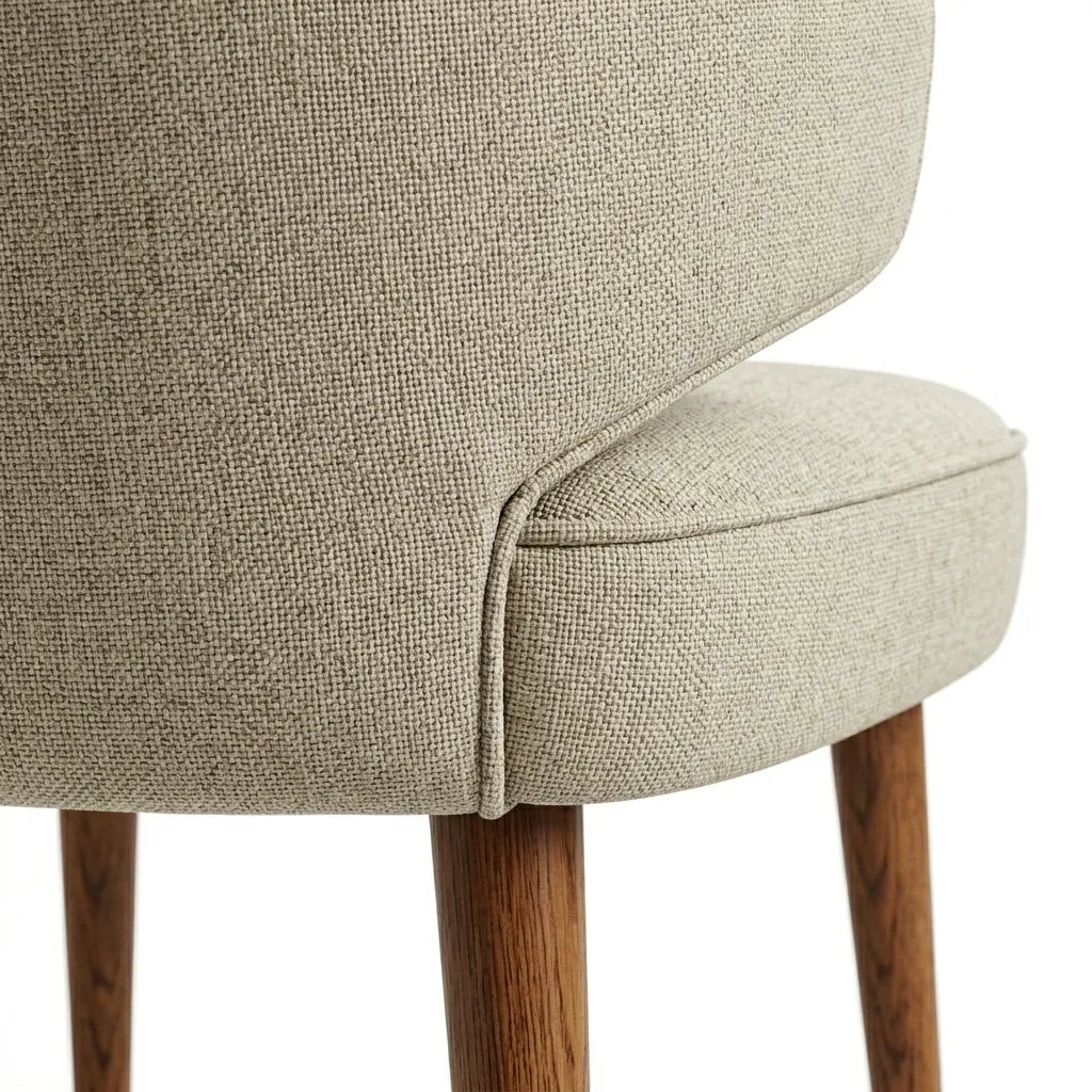 Silla Nórdica Novella Rosa Morada · Elegancia Artesanal
