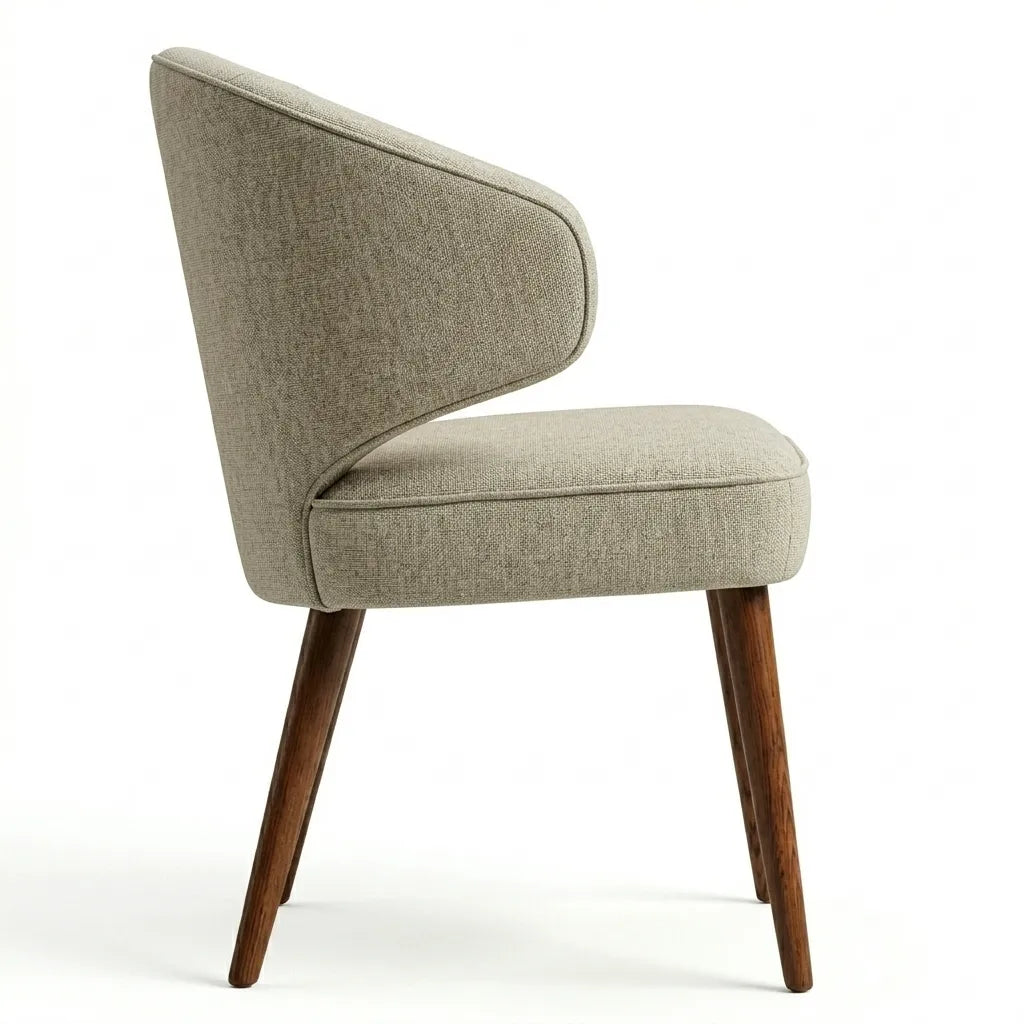 Silla Nórdica Novella Rosa Morada · Elegancia Artesanal