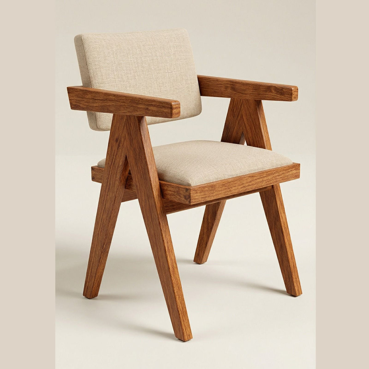 Silla Quourom en Madera Sólida de Rosa Morada · Presencia Escultural