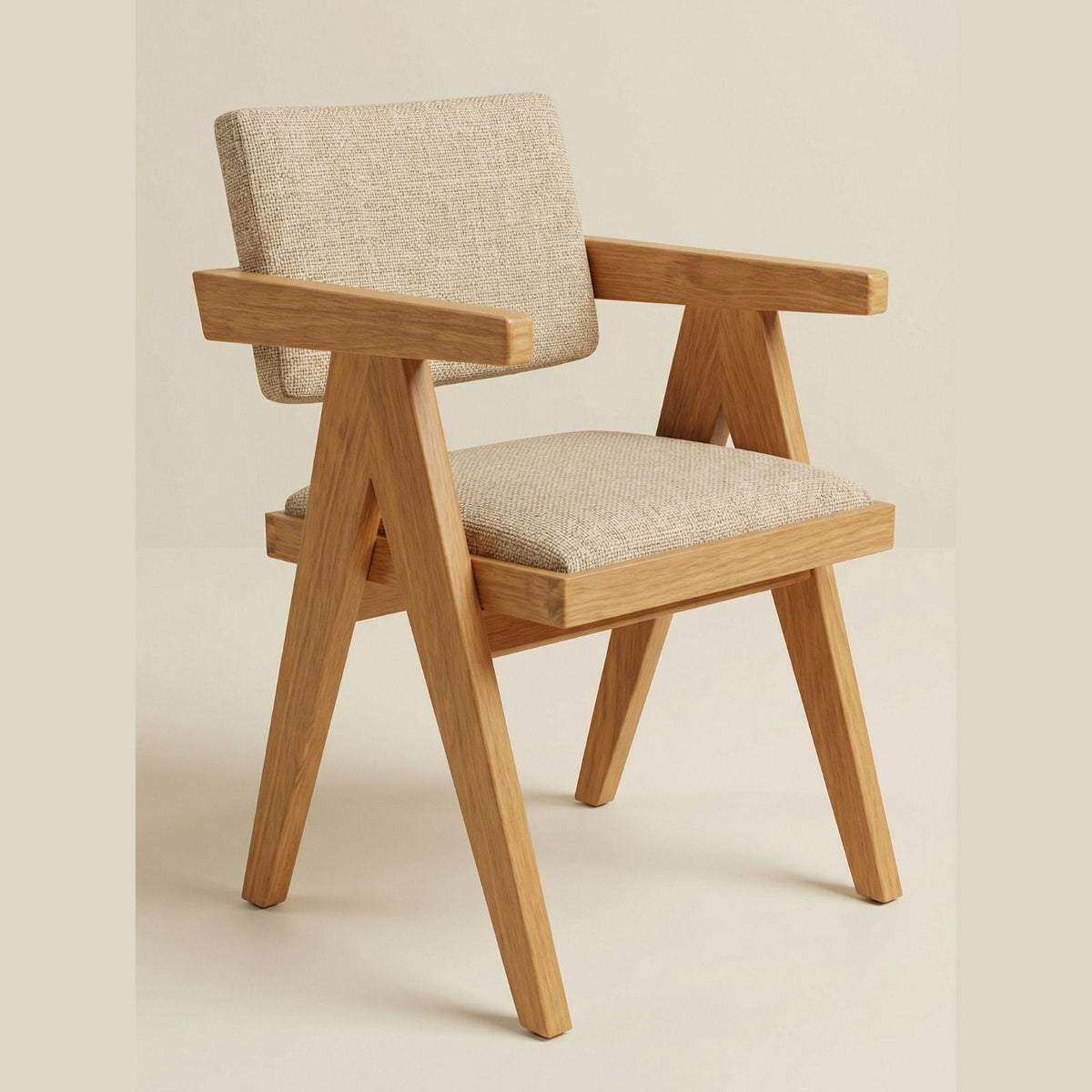 Silla Quourom en Madera Sólida de Rosa Morada · Presencia Escultural