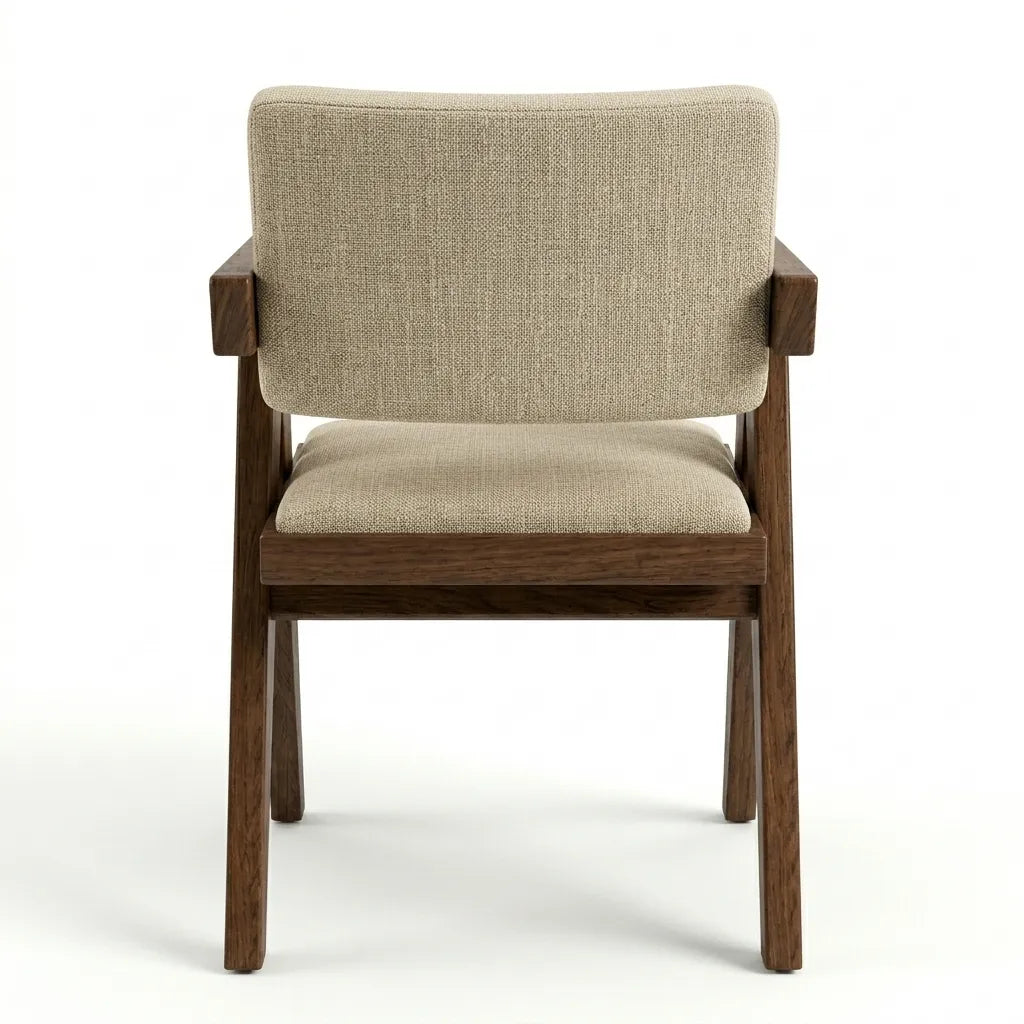 Silla Quourom en Madera Sólida de Rosa Morada · Presencia Escultural