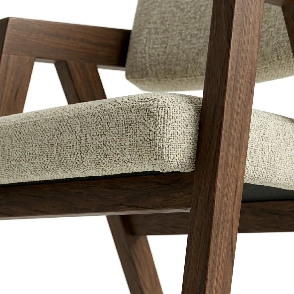 Silla Roven en Madera Sólida Maciza · Escultural