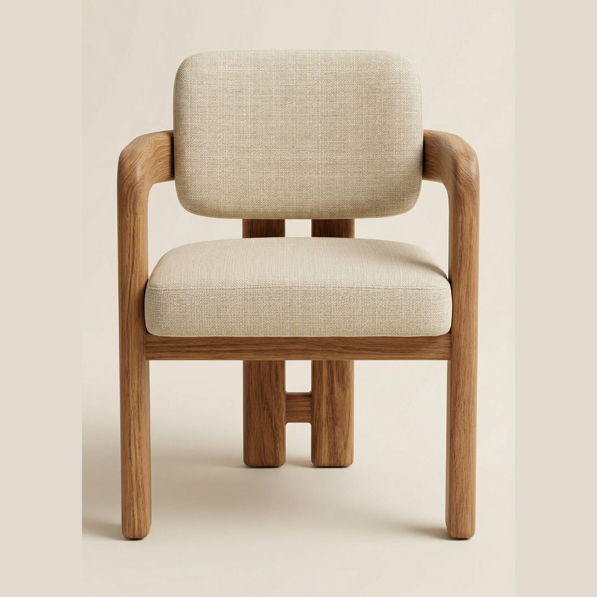 Silla Vesper en Madera Sólida Maciza · Escultural