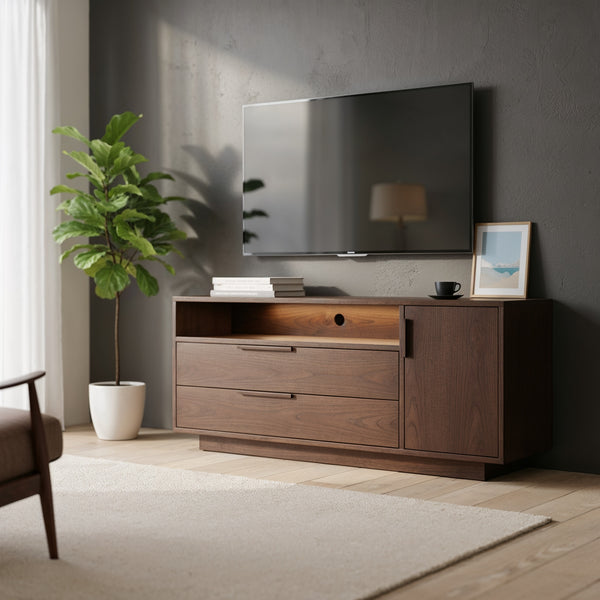 Mueble de TV Olvar Nogal Elegancia Moderna - vista alternativa