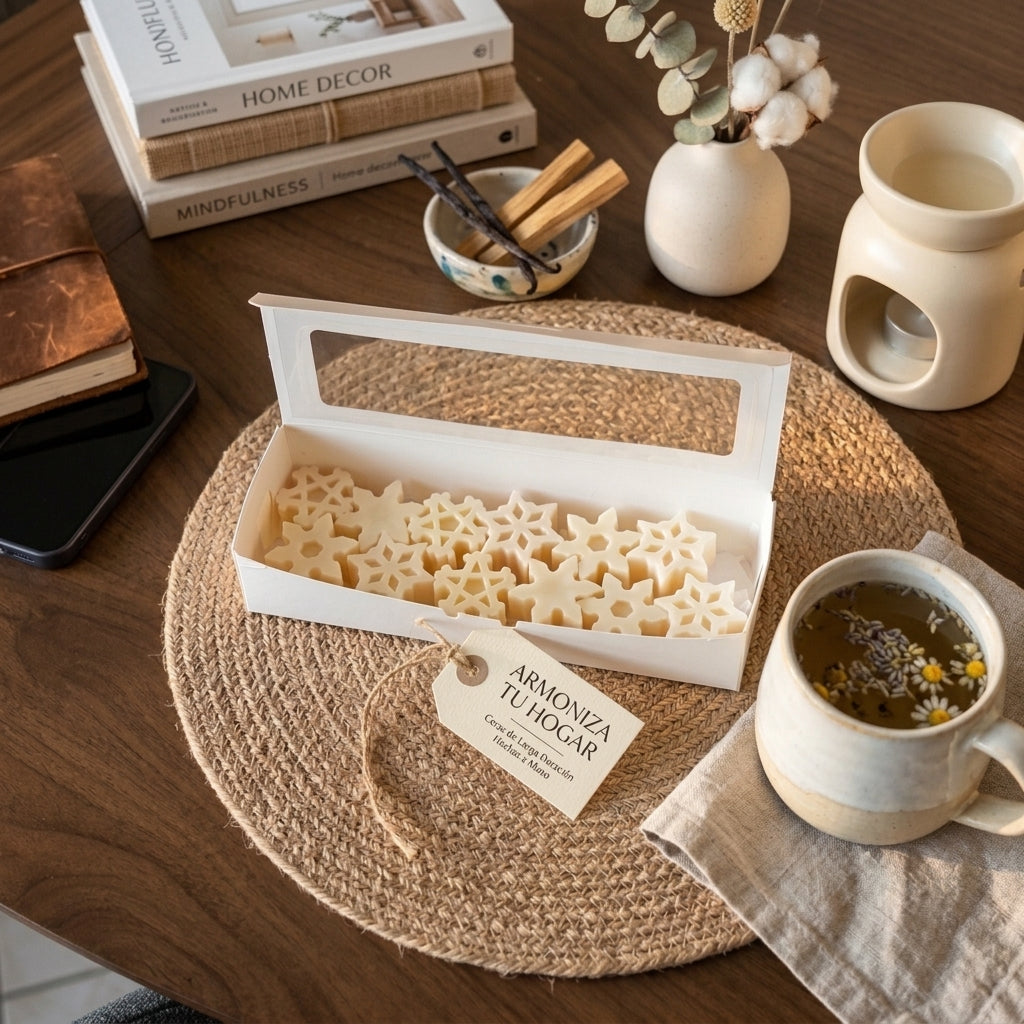 Waxmelt aromaticos 12 pzas estrellas.