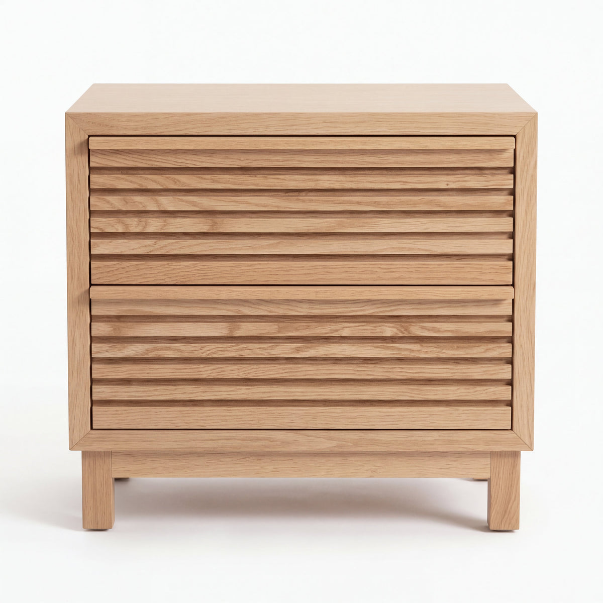 Buró Japandi en Madera Natural · Atemporal - Vista en ángulo tres cuartos superior | LEMICH Muebles de Lujo Ocotlán