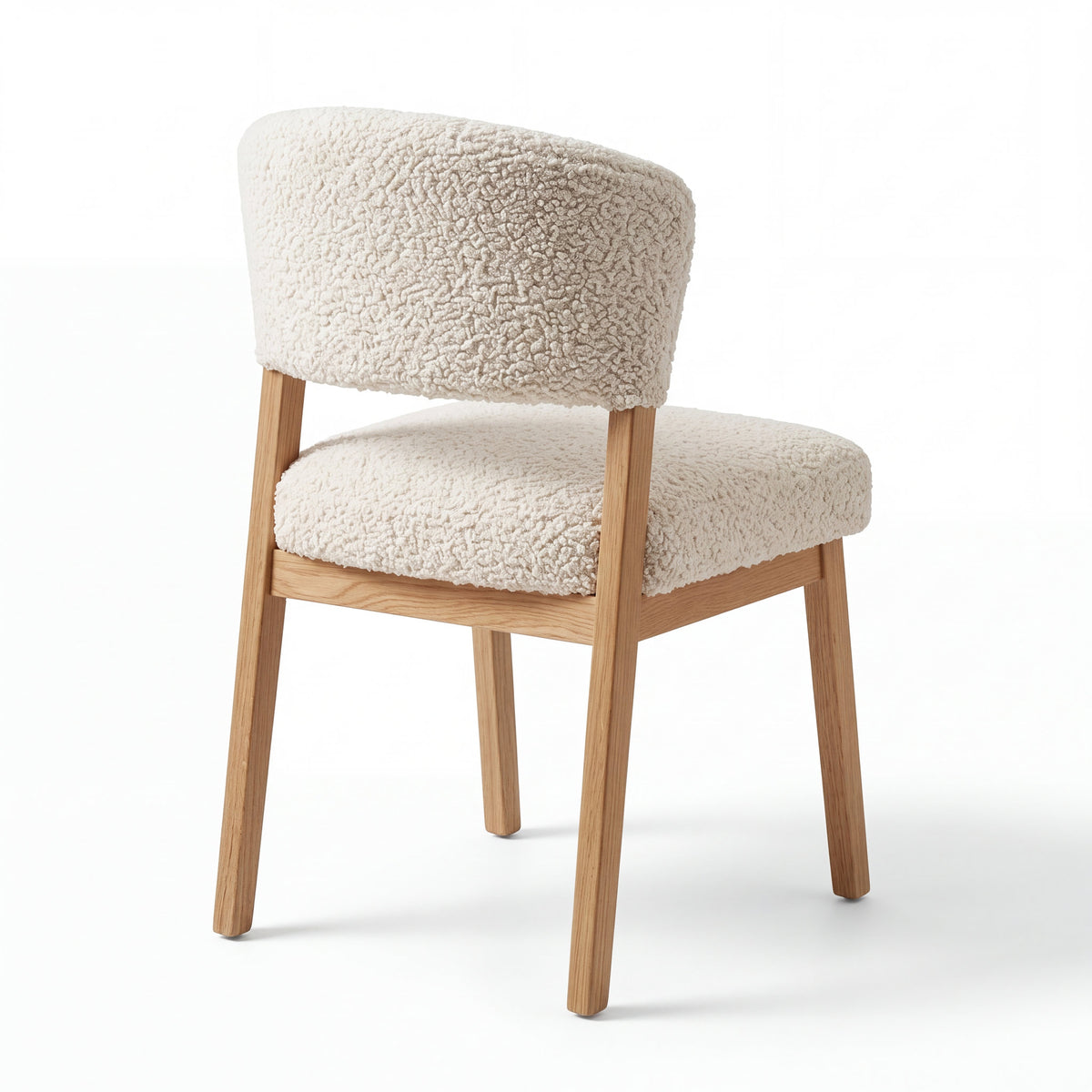Comedor Elara en Encino con Detalles en Madera Sólida · Punto Focal Arquitectónico - Silla individual - Vista posterior simétrica | LEMICH Muebles de Lujo Ocotlán