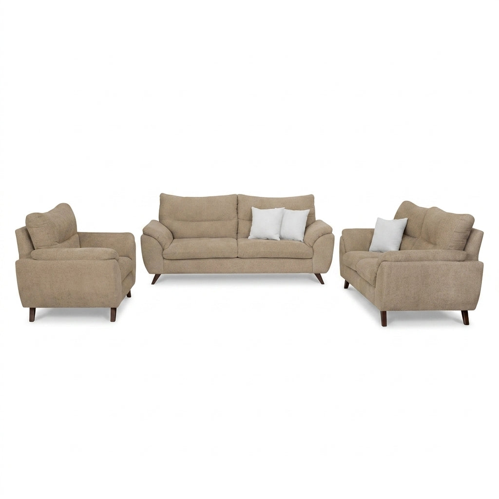Sala Modular Conversazione Positano en Escuadra - Perspectiva Fondo Blanco | LEMICH Muebles de Lujo