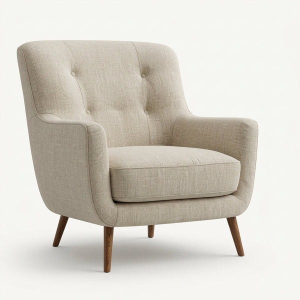 Sillón Bosco - Rosa Morada, Diseño Ergonómico - Vista Principal 3/4 Fondo Blanco | LEMICH Muebles de Lujo Ocotlán