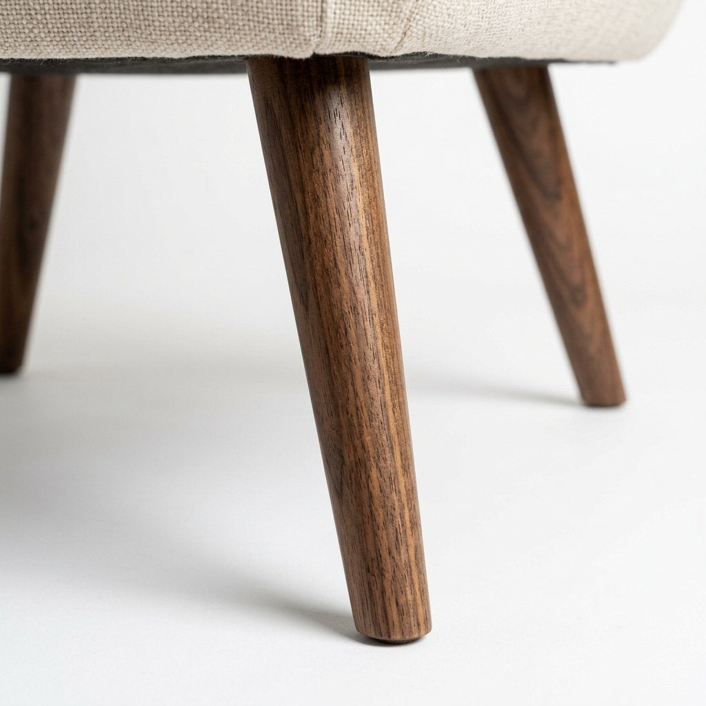 Sillón Bosco - Rosa Morada, Diseño Ergonómico - Macro Detalle de Veta de Madera Natural | LEMICH Muebles de Lujo Ocotlán