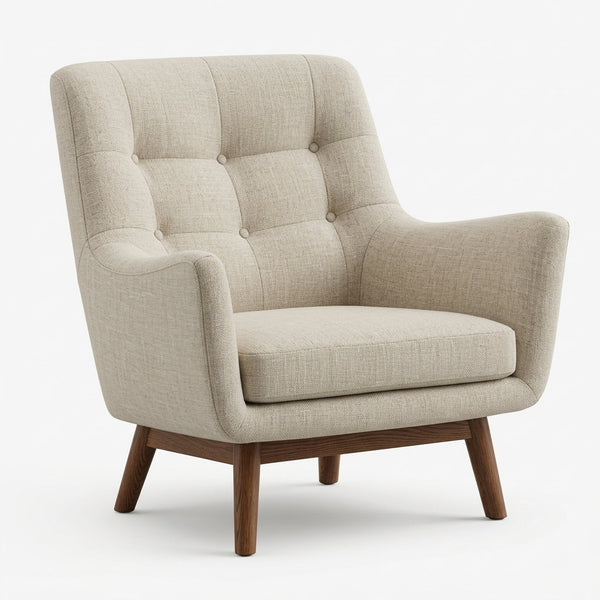 Sillón Confortalia Pino · Lujo y Confort - Vista Principal 3/4 Fondo Blanco | LEMICH Muebles de Lujo Ocotlán