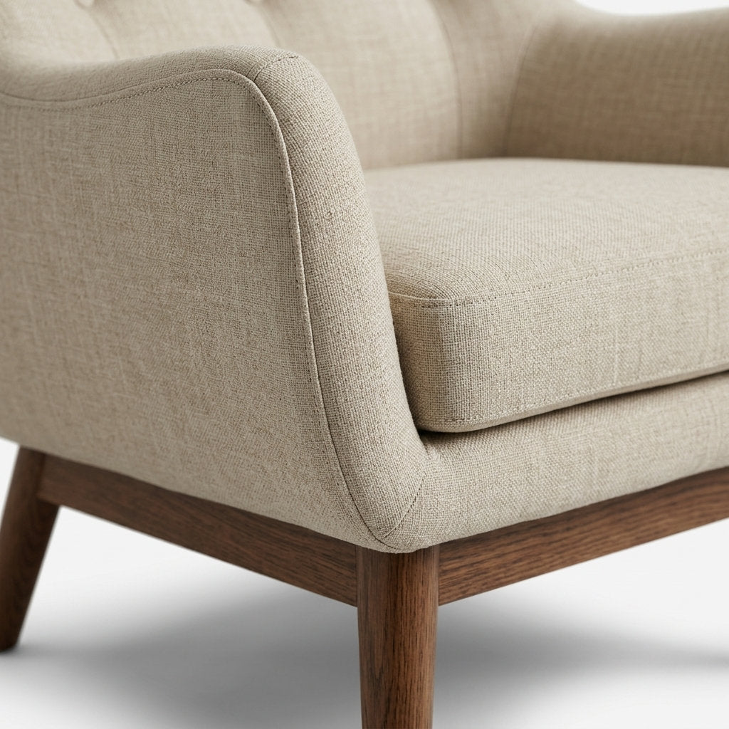 Sillón Confortalia Pino · Lujo y Confort - Detalle Artesanal de Cojinería y Tapizado | LEMICH Muebles de Lujo Ocotlán