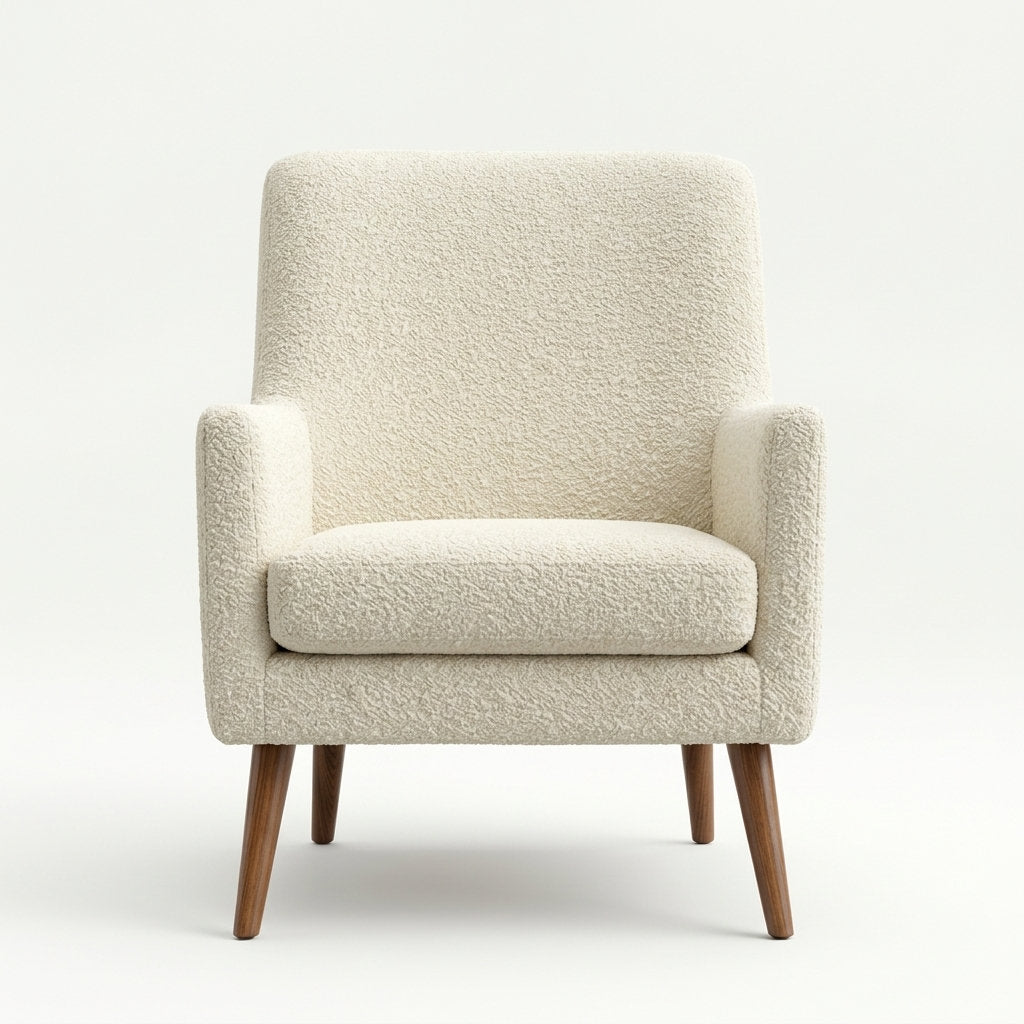 Sillón EcoRiposo · Pino · Confort Sostenible - Vista Frontal Directa Fondo Blanco | LEMICH Muebles de Lujo Ocotlán