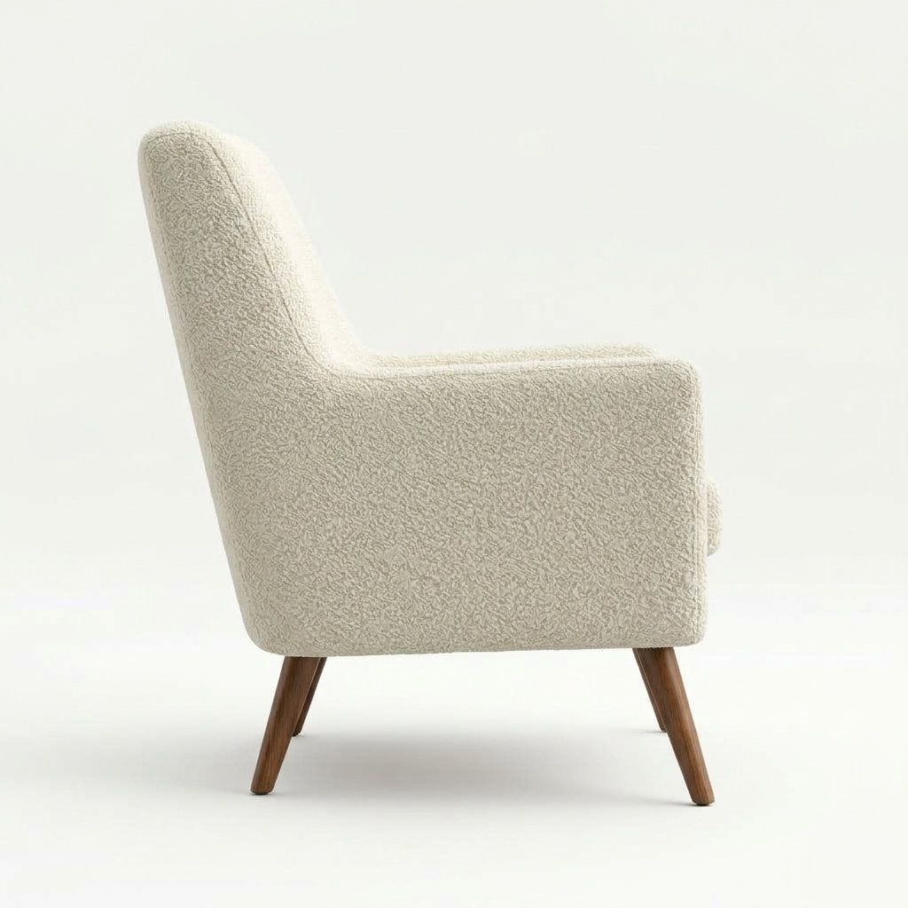 Sillón EcoRiposo · Pino · Confort Sostenible - Vista Lateral de Perfil 90° Fondo Blanco | LEMICH Muebles de Lujo Ocotlán