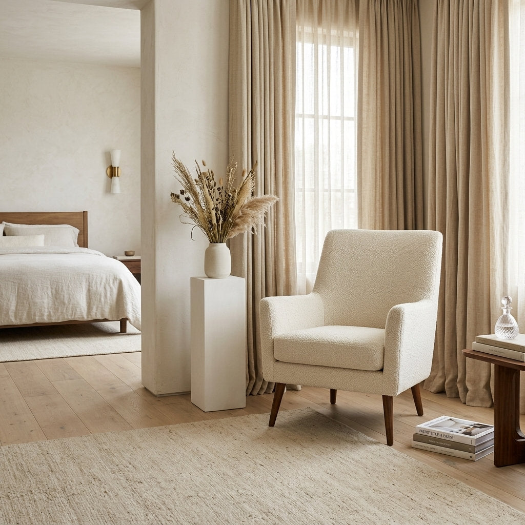 Sillón EcoRiposo · Pino · Confort Sostenible - Ambientada en Suite Principal Serene | LEMICH Muebles de Lujo Ocotlán