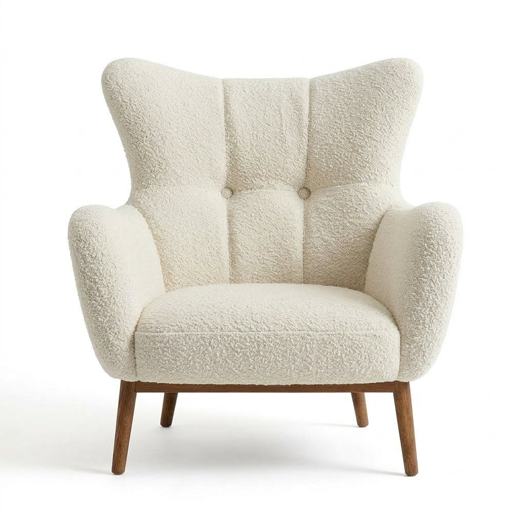 Sillón Morbido · Rosa Exótica · Confort Clásico Diseño - Vista Frontal Directa Fondo Blanco | LEMICH Muebles de Lujo Ocotlán