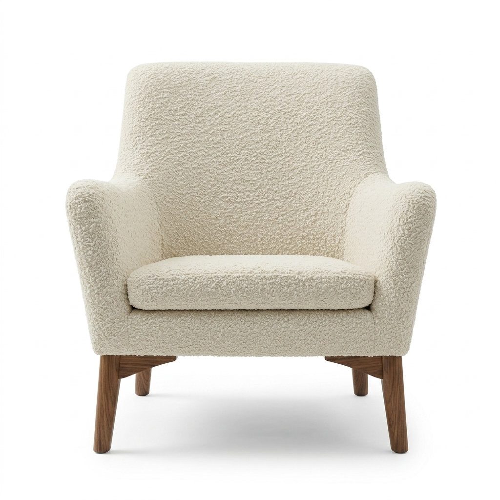 Sillón Pino Elegante · Confort Premium - Vista Frontal Directa Fondo Blanco | LEMICH Muebles de Lujo Ocotlán