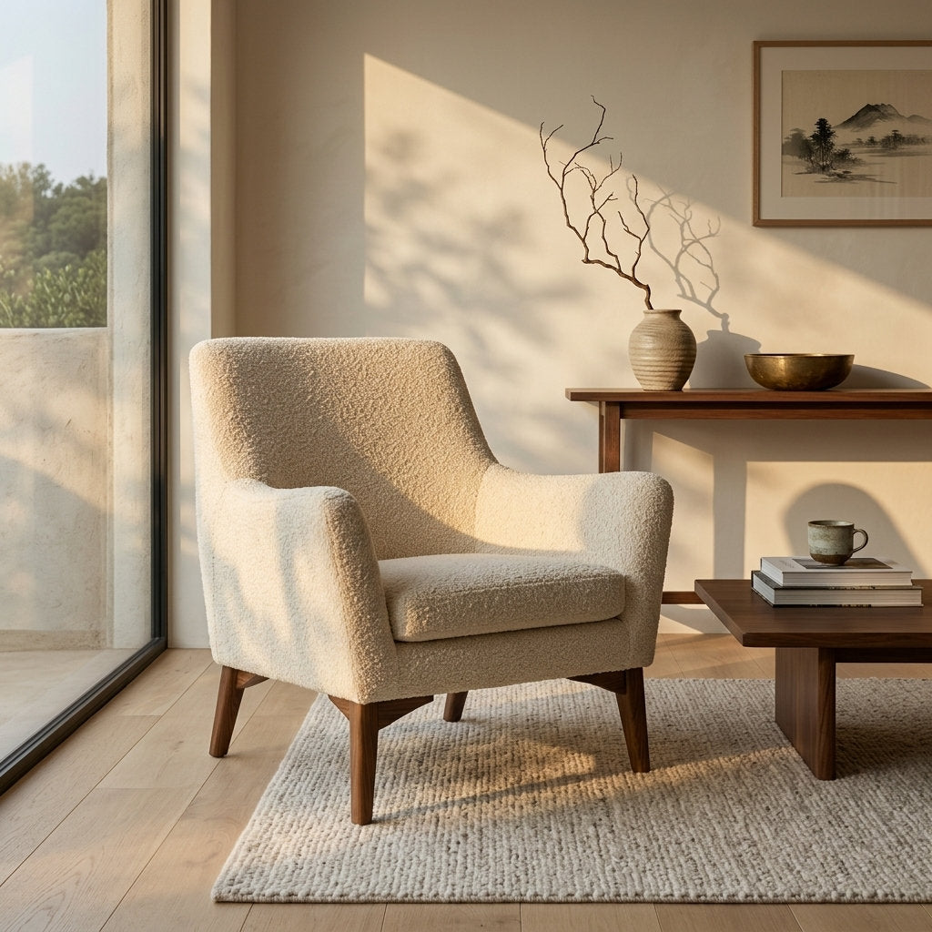 Sillón Pino Elegante · Confort Premium - Ambientada con Luz Natural Matutina | LEMICH Muebles de Lujo Ocotlán