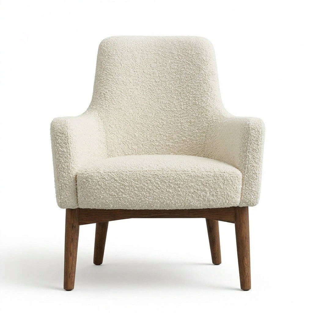 Sillón Pino LegnoAnima | Confort Premium - Vista Frontal Directa Fondo Blanco | LEMICH Muebles de Lujo Ocotlán