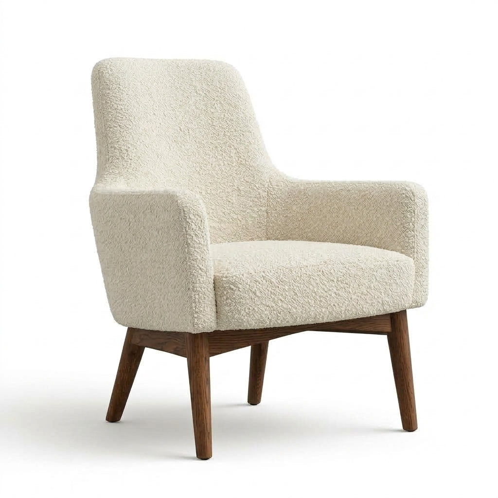 Sillón Pino LegnoAnima | Confort Premium - Vista Ángulo Tres Cuartos Opuesto Fondo Blanco | LEMICH Muebles de Lujo Ocotlán