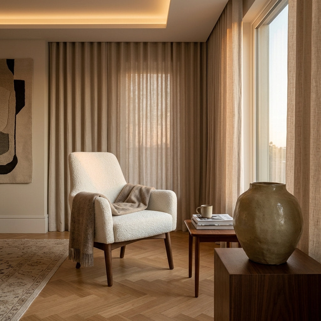 Sillón Pino LegnoAnima | Confort Premium - Ambientada en Suite Principal Serene | LEMICH Muebles de Lujo Ocotlán