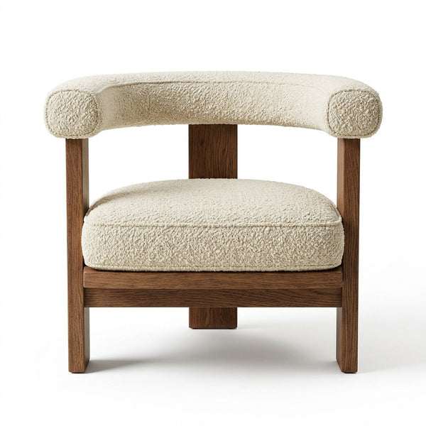 Sillón Portofino | Rosa Morada Diseño Escultórico - Vista Principal 3/4 Fondo Blanco | LEMICH Muebles de Lujo Ocotlán