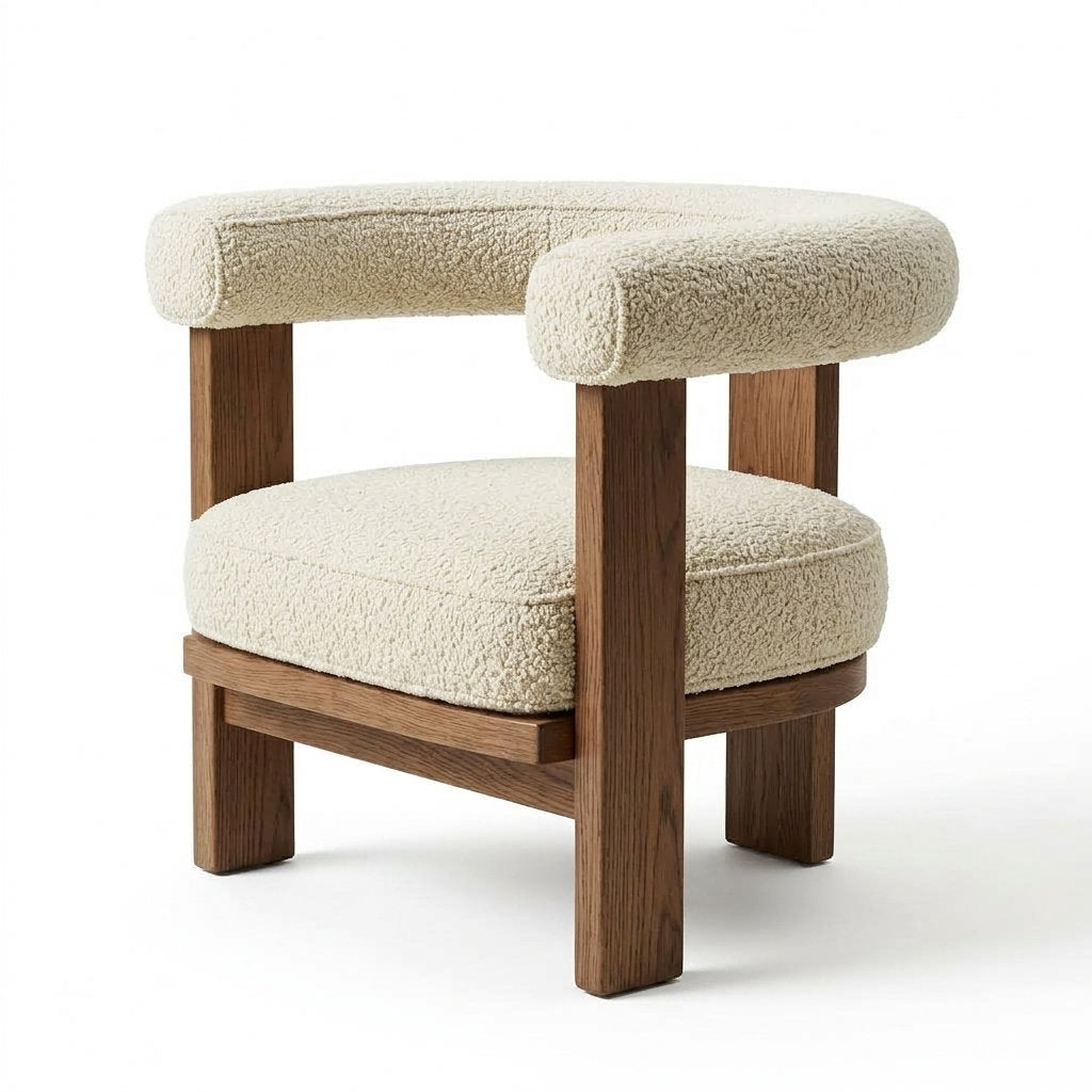 Sillón Portofino | Rosa Morada Diseño Escultórico - Vista Frontal Directa Fondo Blanco | LEMICH Muebles de Lujo Ocotlán