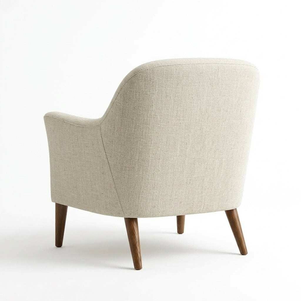 Sillón Velluto Terciopelo · Confort Premium - Vista Posterior y Ensamble Trasero Fondo Blanco | LEMICH Muebles de Lujo Ocotlán