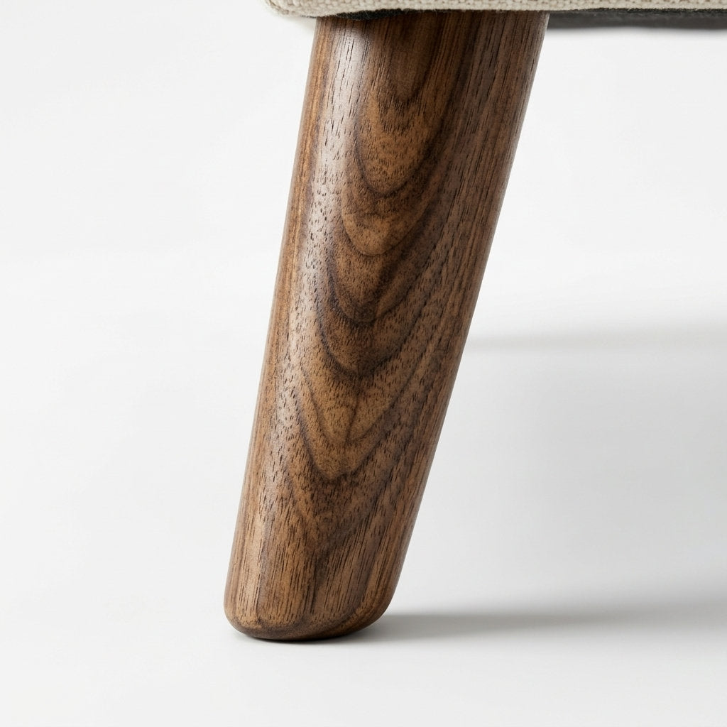 Sillón Velluto Terciopelo · Confort Premium - Macro Detalle de Veta de Madera Natural | LEMICH Muebles de Lujo Ocotlán