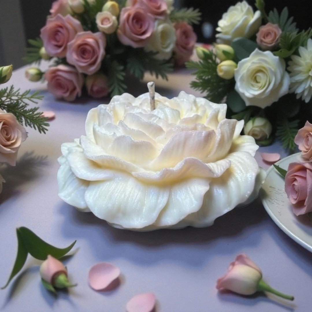 Colección Peonía: Velitas Souvenir para Eventos Elegantes