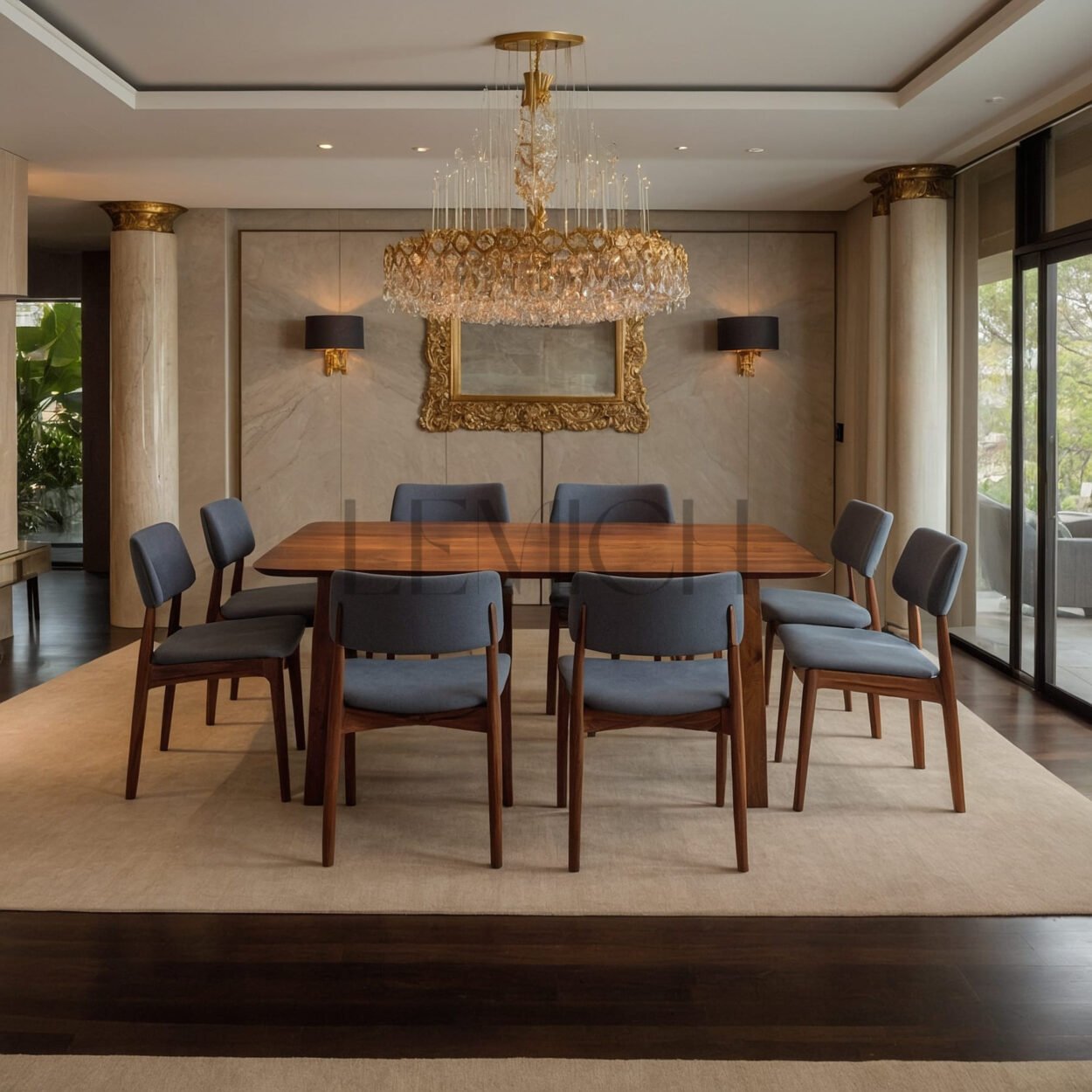 Comedor de parota Desiderio - Lemich Muebles