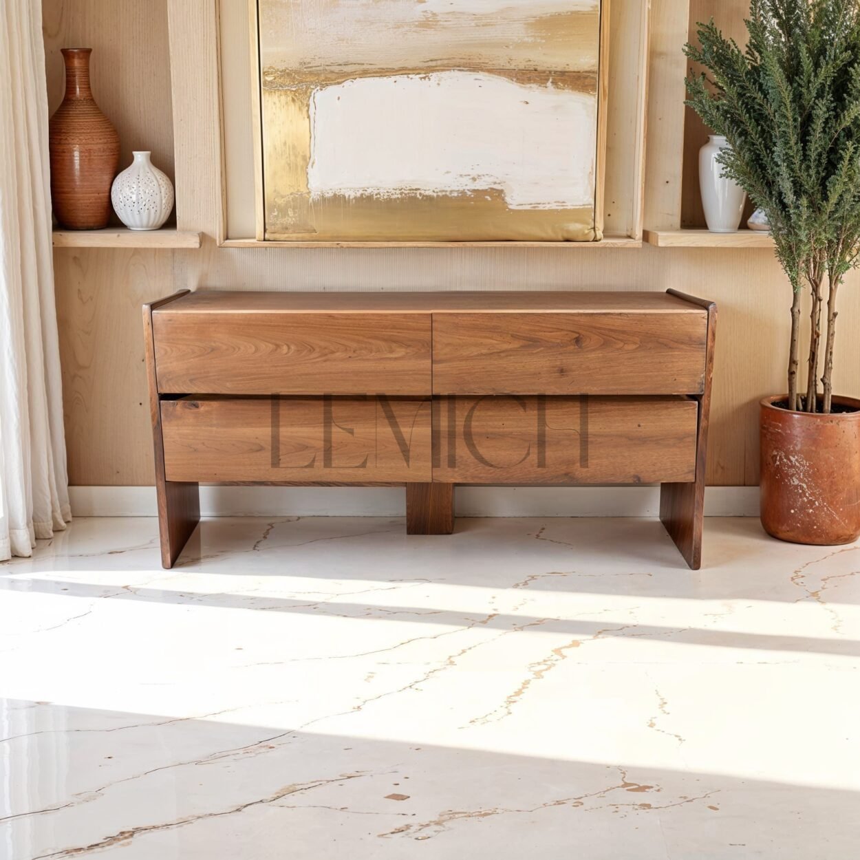 Buffet Lucca credenza de madera