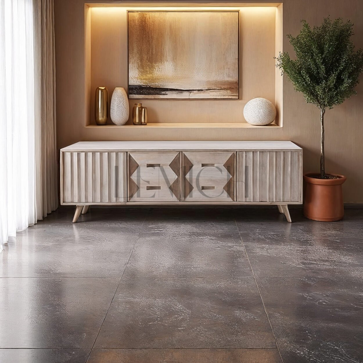 Buffet Napoli credenza blanca